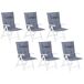 Beliani Cojín de asiento TOSCANA 50x45 Beliani Cojín de asiento TOSCANA 50x45 Azul