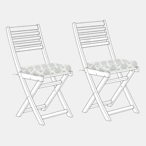 Conjunto de 2 almofadas de cadeira para jardim FIJI 29 x 38 cm Verde menta