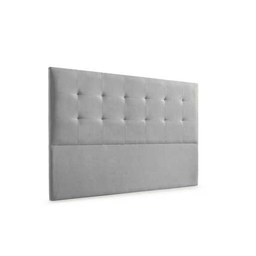 Cabeceira Estofada ATENEA Aqualine 210x120x8 cm - Cinzento Claro - Moonia