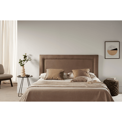 Cabeceira Estofada REGINA Aqualine 90x115x5 cm - CHOCOLATE - Moonia