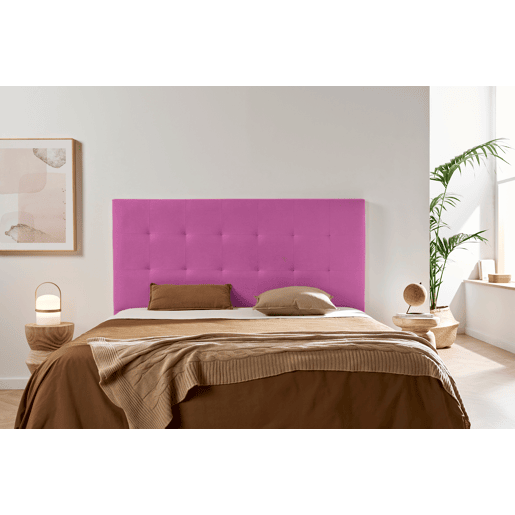 Cabeceira Estofada ATENEA Aqualine 130x120x8 cm - Fúcsia - Moonia