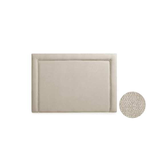 Cabeceira Estofada REGINA Aqualine 210x115x5 cm - Bege Torrado - Moonia