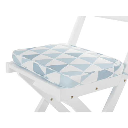 Conjunto de 2 almofadas de cadeira para jardim FIJI 29 x 38 cm Azul