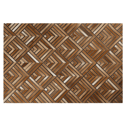 Tapete TEKIR Castanho 160 x 230 cm Pele Tapete TEKIR Castanho 160 x 230 cm Pele
