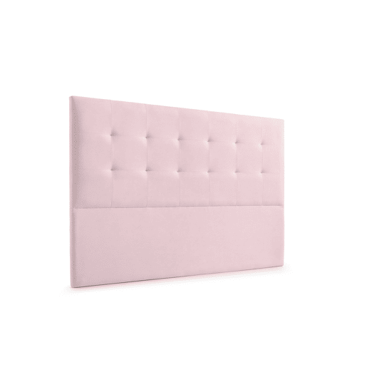 Cabeceira Estofada ATENEA Aqualine 145x120x8 cm - Rosa Claro - Moonia