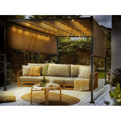 Beliani Pérgola de jardim PARGA Beliani Pérgola de jardim PARGA