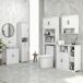 Armario de Baño MDF Armario de Baño MDF Blanco