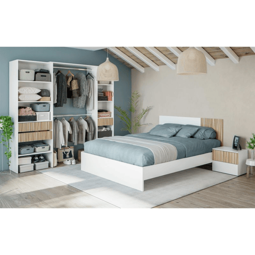 Cama Ethna Blanco Artik (Blanco Mate) 196 x 39 x 166 cm Cama Ethna Blanco Artik (Blanco Mate) 196 x 39 x 166 cm