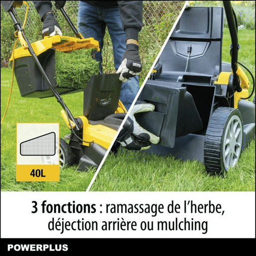 Corta-relva Elétrico Powerplus Powxg6281 2000 W 230-240 V Ø 42 cm 25-80 mm