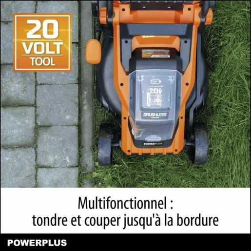 Lawn Mower Powerplus Dual Power 4Ah battery 20 V Lawn Mower Powerplus Dual Power 4Ah battery 20 V