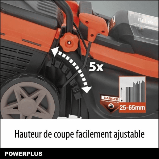 Lawn Mower Powerplus Dual Power 4Ah battery 20 V Lawn Mower Powerplus Dual Power 4Ah battery 20 V