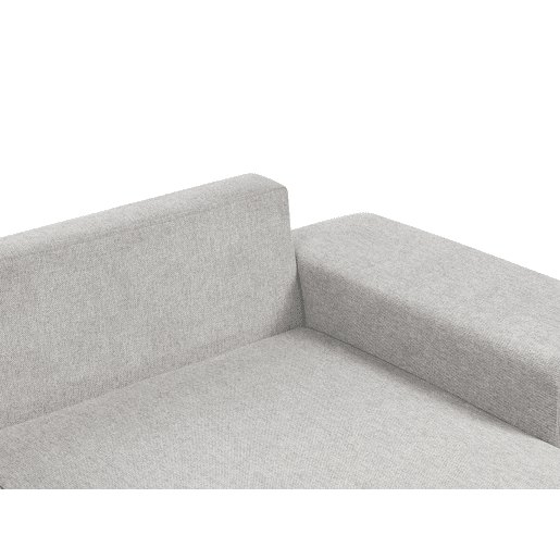 Sofá-cama de canto LUSPA Tecido Cinzento claro com arrumação 3 lugares à direita