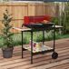 Barbacoa de Carbón Metal, Madera de Pino Barbacoa de Carbón Metal, Madera de Pino Rojo