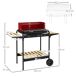 Barbacoa de Carbón Metal, Madera de Pino Barbacoa de Carbón Metal, Madera de Pino Rojo