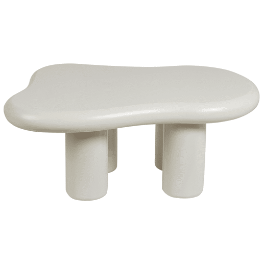 Mesa de centro ONDLE Branco creme