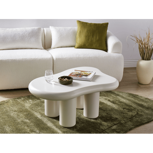Mesa de centro ONDLE Branco creme