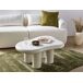 Beliani Mesa de centro ONDLE Beliani Mesa de centro ONDLE Blanco/ Beige