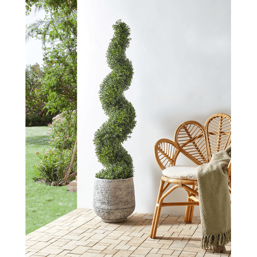 Beliani Planta artificial BUXUS SPIRAL TREE Beliani Planta artificial BUXUS SPIRAL TREE