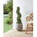 Beliani Planta artificial BUXUS SPIRAL TREE Beliani Planta artificial BUXUS SPIRAL TREE Verde