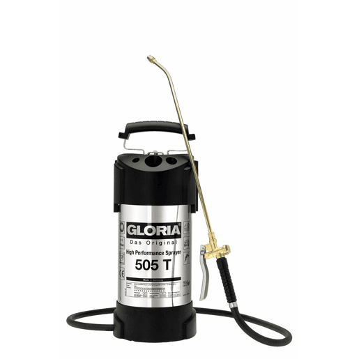 Pulverizador a Pressão para o Jardim Gloria 505t Aço inoxidável Latão 6 BAR 5 L