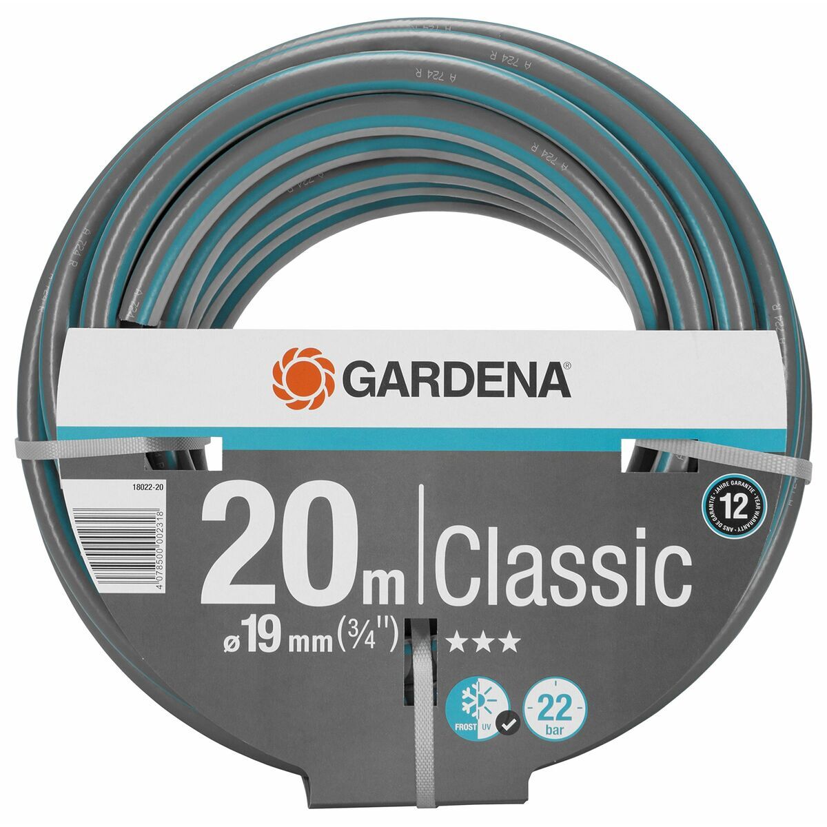 Manguera gardena classic 18022-20 pvc 20 m ø 19 mm