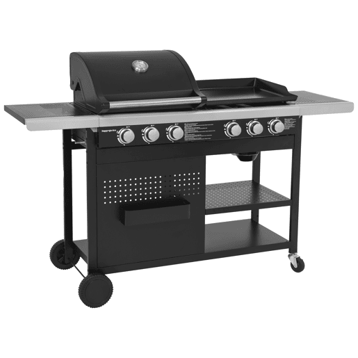 VESUVIO Duo barbecue a gás - 3 queimadores + plancha 3 queimadores