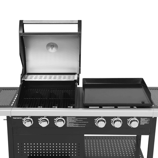 VESUVIO Duo barbecue a gás - 3 queimadores + plancha 3 queimadores