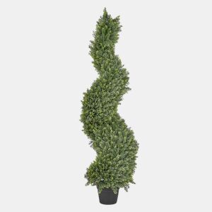 Planta artificial CYPRESS SPIRAL TREE 126 cm Verde