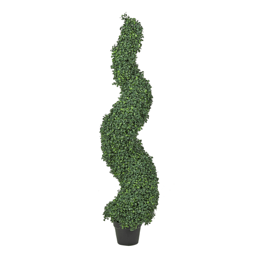 Planta artificial BOXWOOD SPIRAL TREE 120 cm Verde