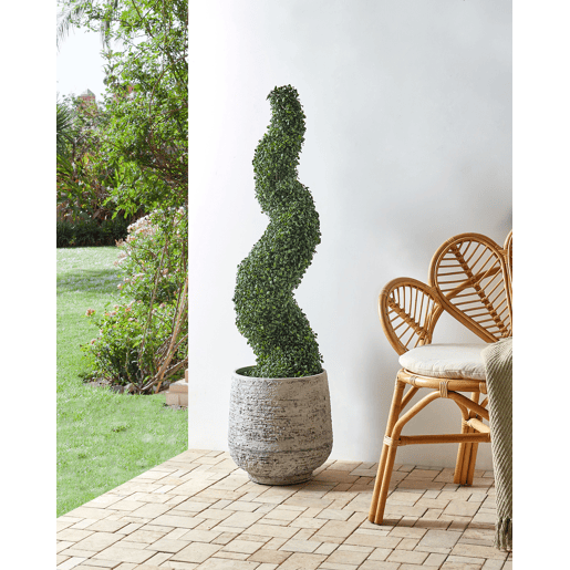 Planta artificial BOXWOOD SPIRAL TREE 120 cm Verde