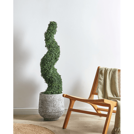 Planta artificial BOXWOOD SPIRAL TREE 120 cm Verde