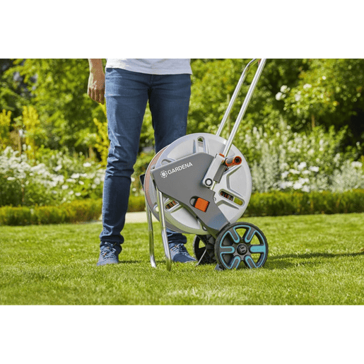 Carro Porta-mangueira Gardena AquaRoll M Metal