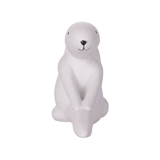 Conjunto de 3 figuras Lebre BREST Cerâmica Branco