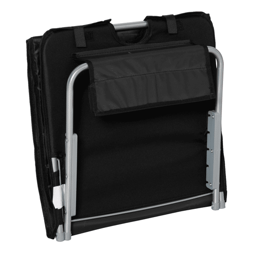 Outsunny Conjunto de 2 Esteiras de Praia com Encosto Reclinável em 5 Níveis Bolsa de Transporte e Apoio de Cabeça 48x134x33-43 cm Preto