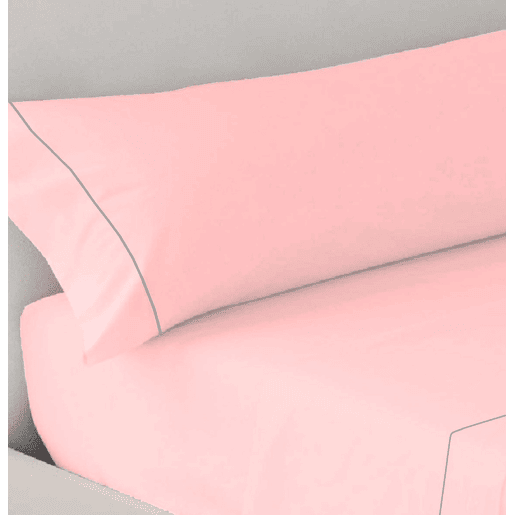 Conjunto de lençóis lisos de quatro peças Rosa 180cm cama Donegal Collections