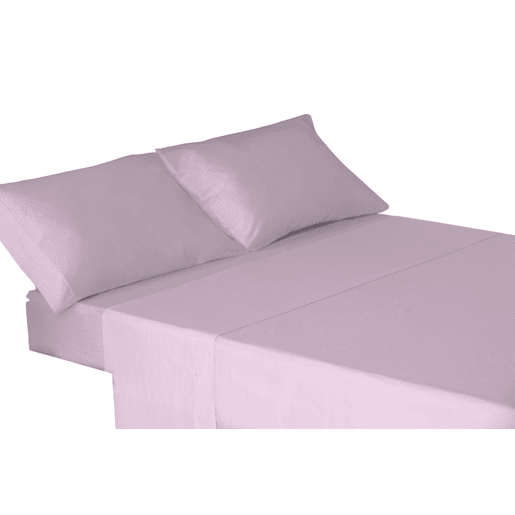 Conjunto de Lençóis de Quatro Peças Cama 100% Algodão Rosa 200cm Donegal Collections
