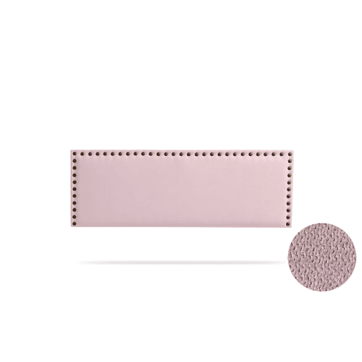 Cabeceira Estofada MODENA Aqualine 220x55x8 cm - Rosa Claro - Moonia