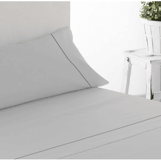 Conjunto de lençóis lisos de quatro peças Cinza 150cm cama Donegal Collections