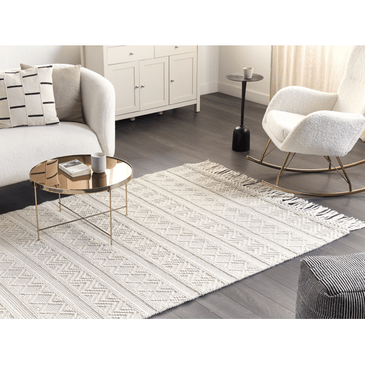 Tapete PERTEK Creme 160 x 230 cm Lã