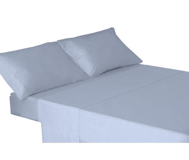 Juego sábanas tres piezas 100% algodón azul cama 105cm donegal collections