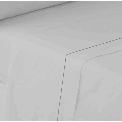 Conjunto de lençóis lisos de quatro peças Cinza 180cm cama Donegal Collections