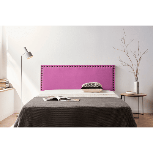 Cabeceira Estofada MODENA Aqualine 210x55x8 cm - Fúcsia - Moonia