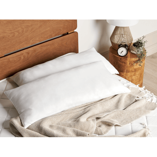 Conjunto de 2 almofadas ERRIGAL Alta Microfibra 40 x 80 cm Branco Conjunto de 2 almofadas ERRIGAL Alta Microfibra 40 x 80 cm Branco