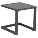 Conjunto de tumbona y mesa auxiliar BARBADOS de textileno y aluminio Conjunto de tumbona y mesa auxiliar BARBADOS de textileno y aluminio Azul