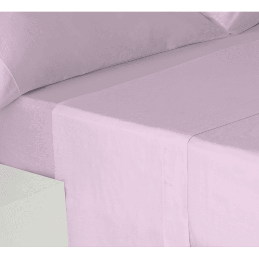Conjunto de Lençóis de Três Peças 100% Algodão Rosa 150cm Donegal Collections