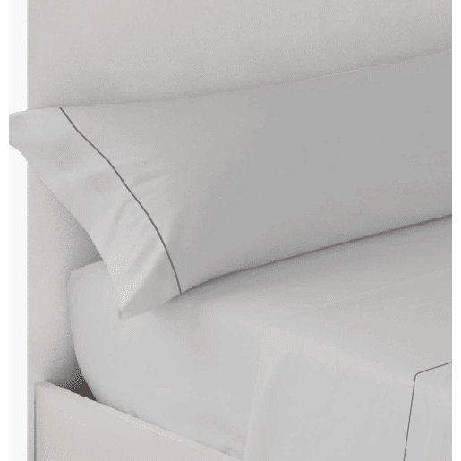 Conjunto de lençóis lisos de quatro peças Cinza 200cm cama Donegal Collections