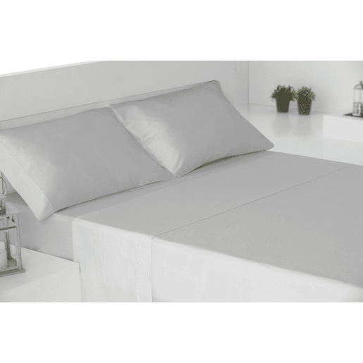 Conjunto de Lençóis de Três Peças 100% Algodão Cinza 105cm Donegal Collections