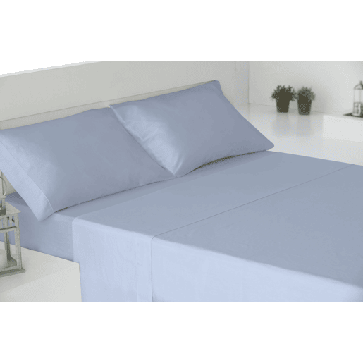 Conjunto de Lençóis de Quatro Peças Cama 100% Algodão Azul 200cm Donegal Collections