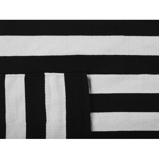 Tapete de exterior TAVAS PretoBranco 80 x 150 cm