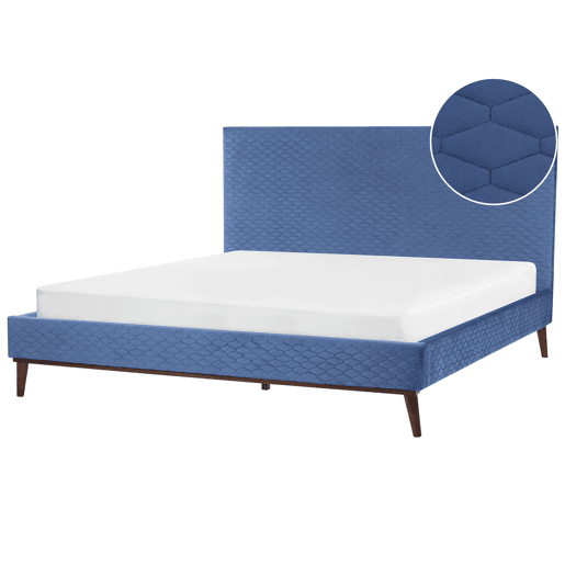 Beliani Cama Veludo BAYONNE